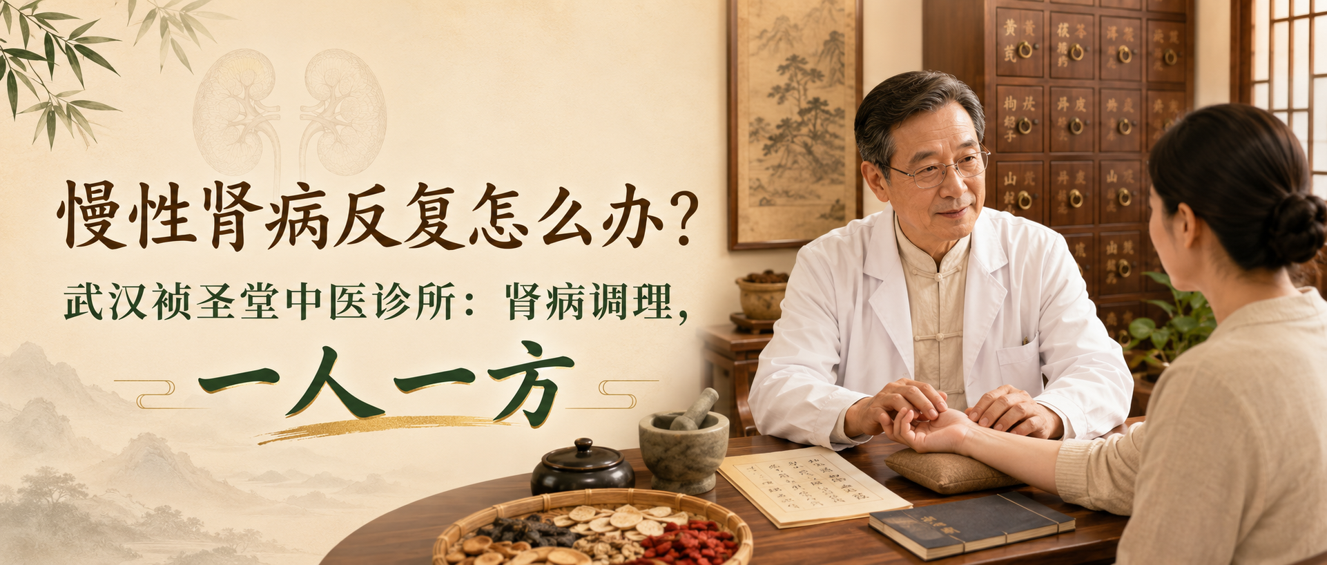 慢性肾病反复怎么办？武汉祯圣堂中医诊所：肾病调理，一人一方