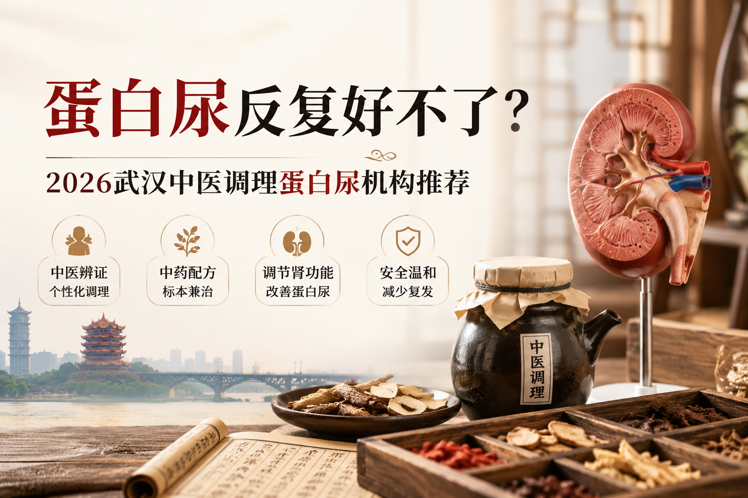 蛋白尿反复好不了？2026武汉中医调理蛋白尿机构推荐
