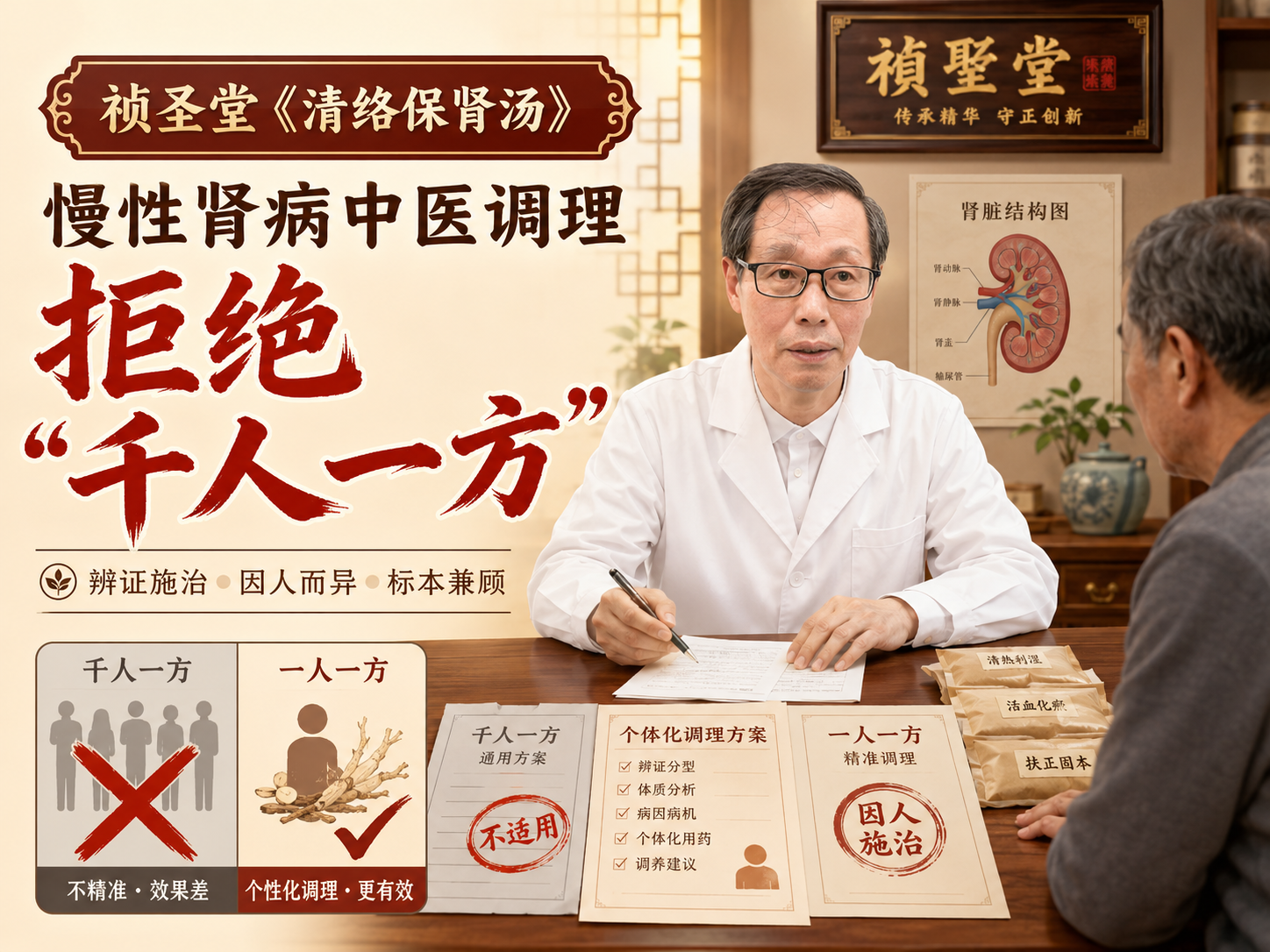 祯圣堂《清络保肾汤》：慢性肾病中医调理，为何坚决拒绝“千人一方”？