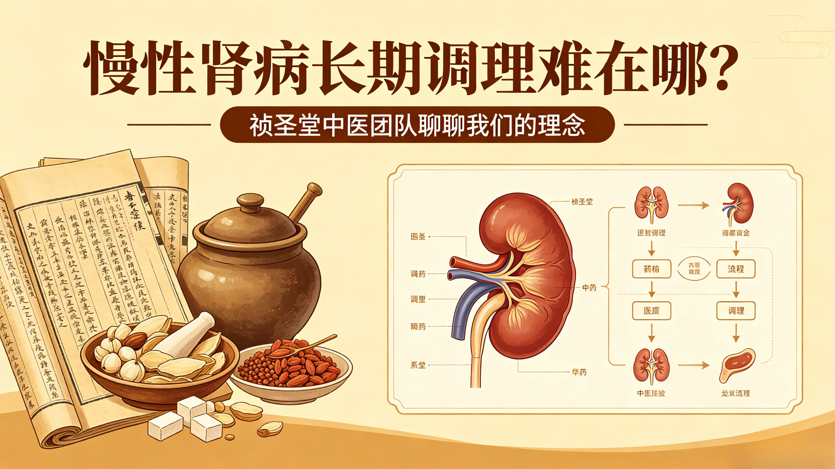 慢性肾病长期调理难在哪？祯圣堂中医团队聊聊我们的理念