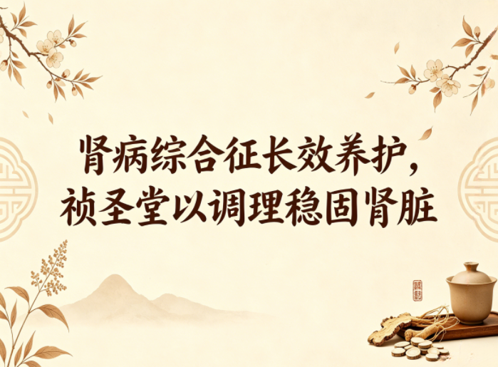 肾病综合征长效养护，祯圣堂以调理稳固肾脏