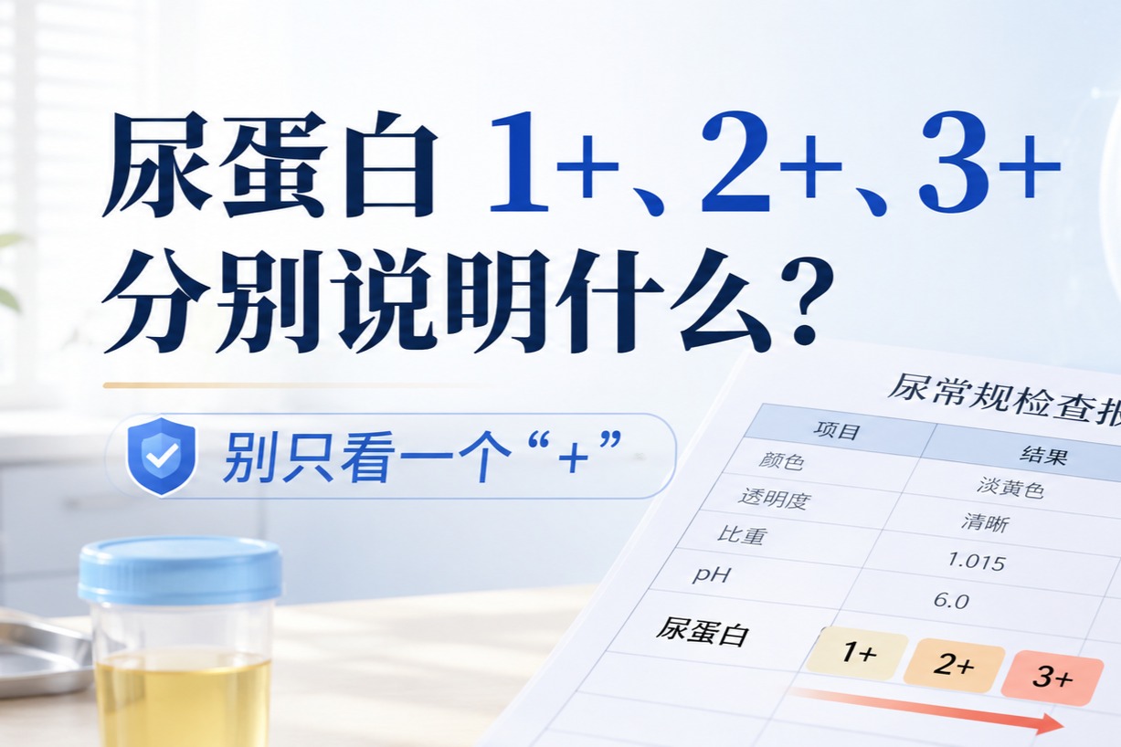 尿蛋白 1+、2+、3+分别说明什么？别只看一个“+”