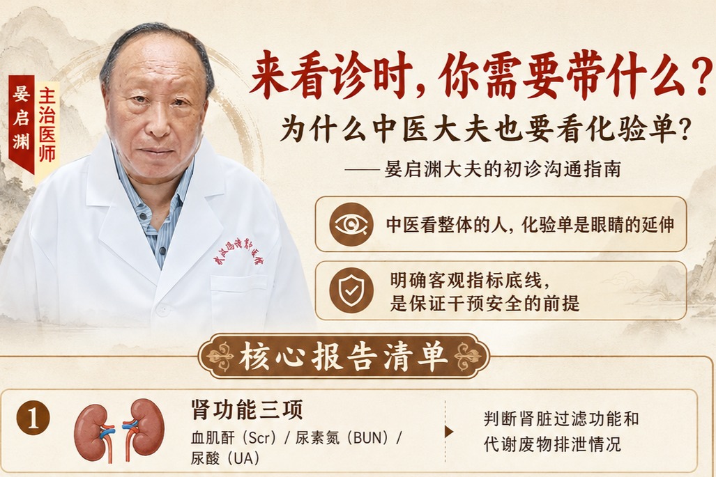 初次来看慢性肾病，带上这五份化验单，比“空手把脉”更重要