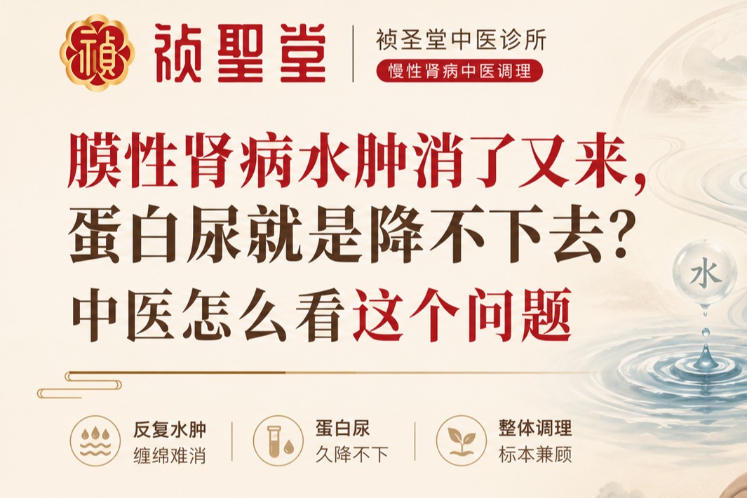 膜性肾病水肿消了又来，蛋白尿就是降不下去？中医怎么看这个问题