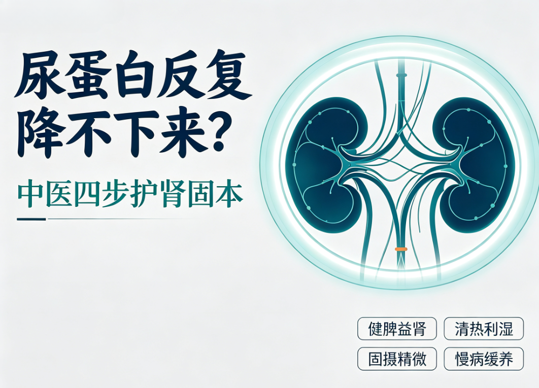 尿蛋白反复降不下来？中医四步护肾固本
