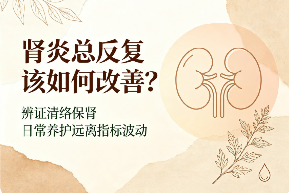 肾炎总反复该如何改善？辨证清络保肾，日常养护远离指标波动