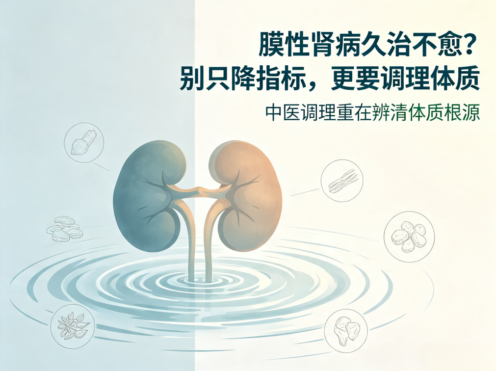 膜性肾病久治不愈？别只降指标，更要调理体质