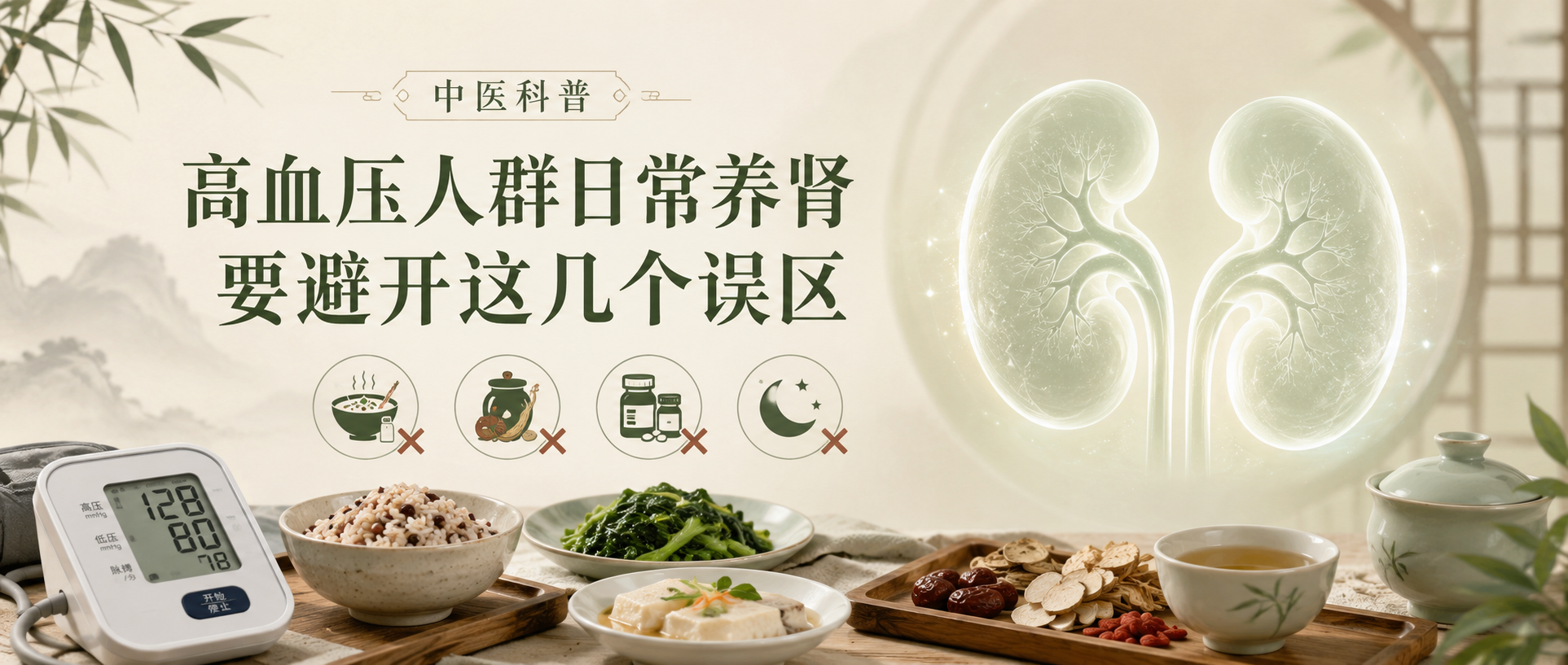 中医科普：高血压人群日常养肾要避开这几个误区