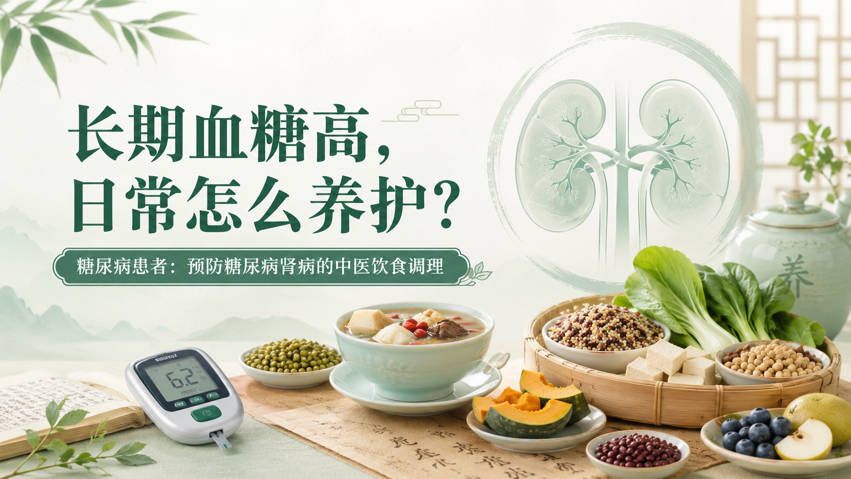 长期血糖高担心影响脏器功能日常要怎么养护？糖尿病患者必看：预防糖尿病肾病的中医饮食调理指南