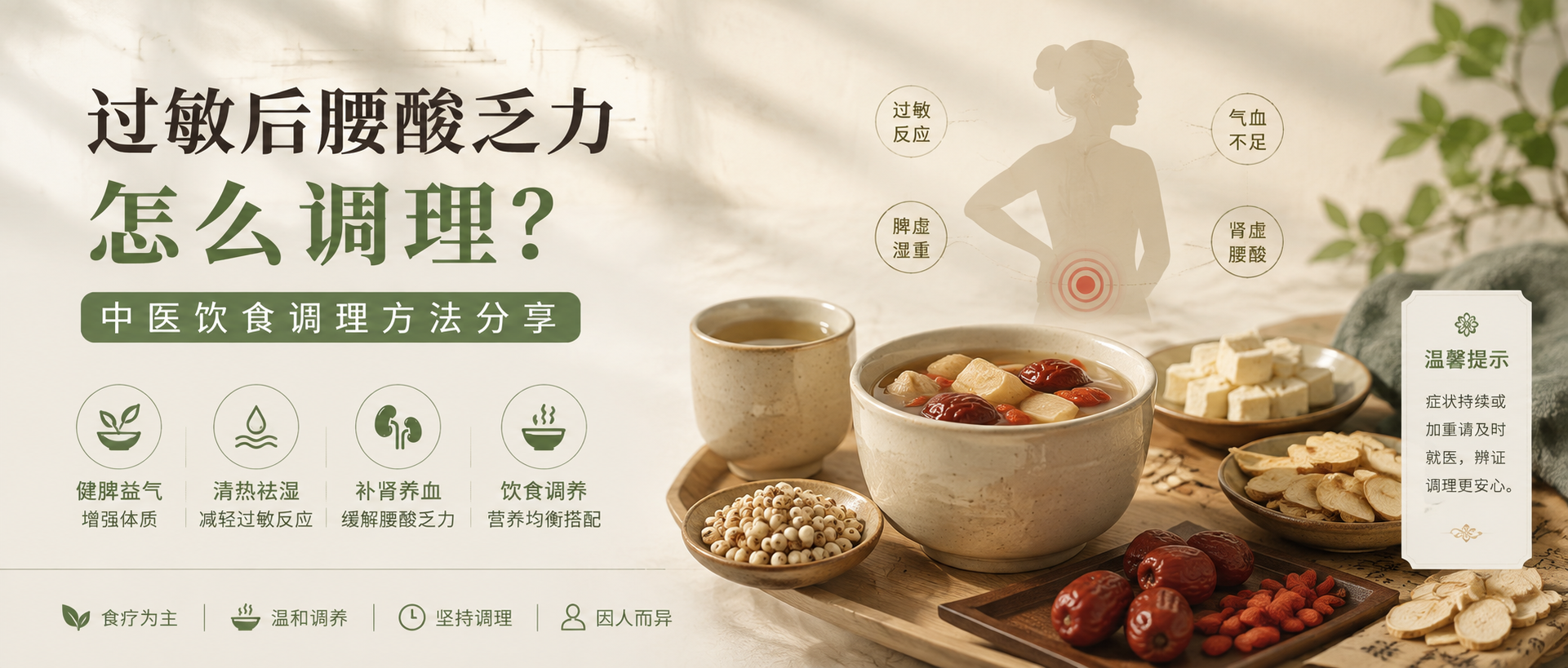 过敏后腰酸乏力怎么调理？中医饮食调理方法分享