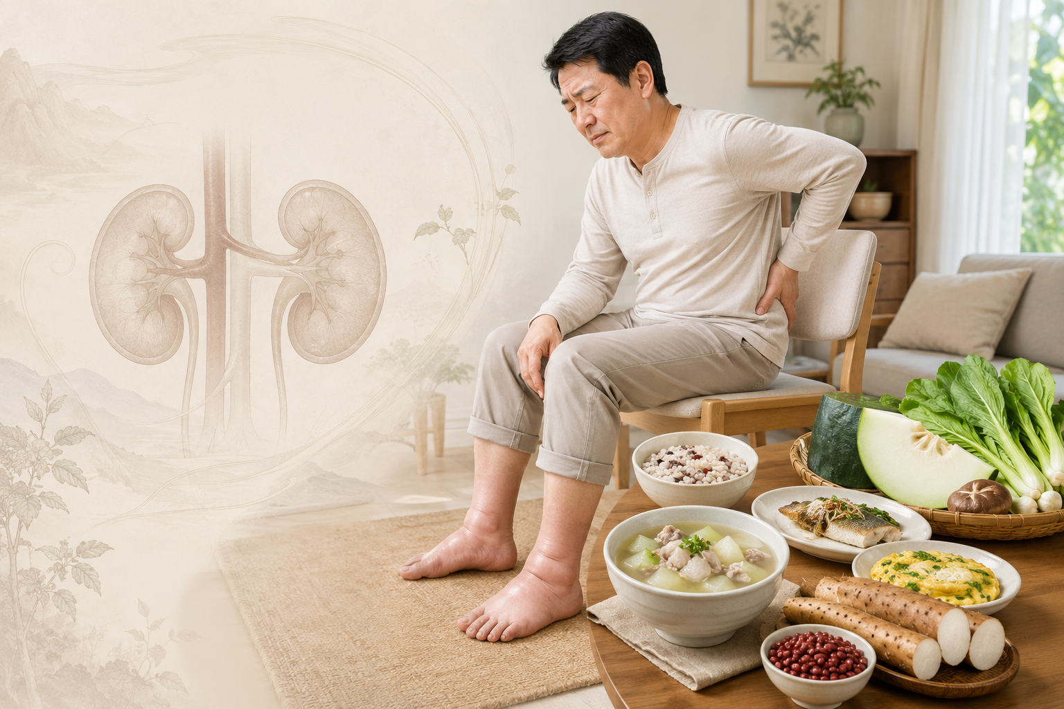 经常腰酸腿肿？中医饮食调理帮你温和养护肾脏