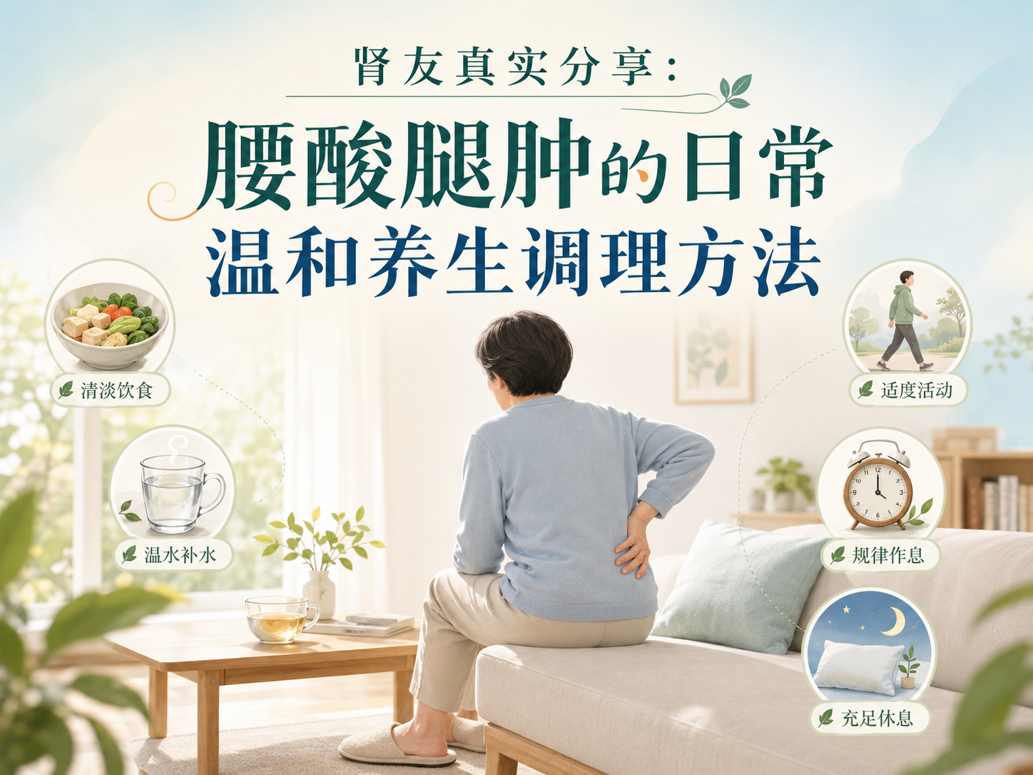 肾友真实分享：腰酸腿肿的日常温和养生调理方法