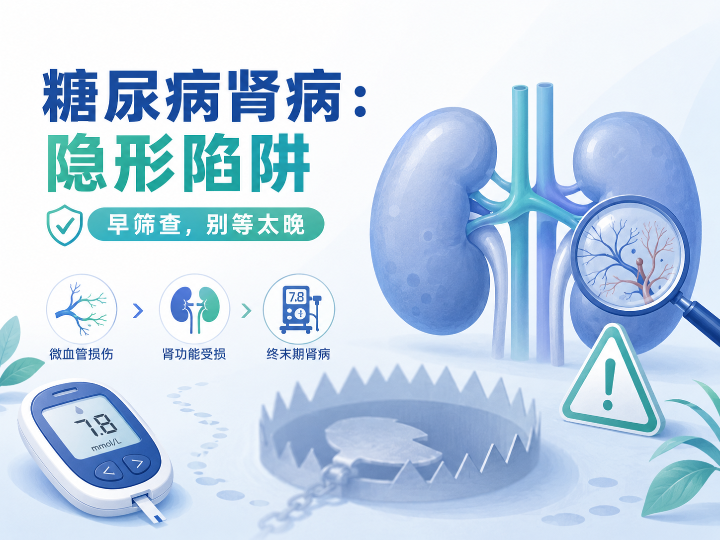 糖尿病多年，一查肾脏已重伤？医生提醒：别被“没感觉”骗了，抓住这个黄金逆转期！
