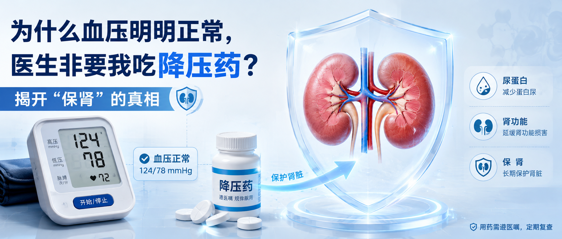 为什么血压明明正常，医生非要我吃降压药？揭开“保肾”的真相