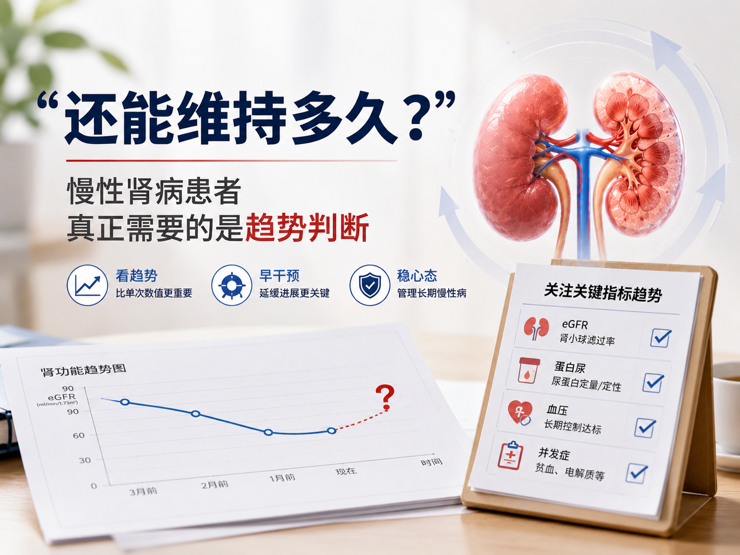 "还能维持多久？"慢性肾病患者真正需要的是趋势判断