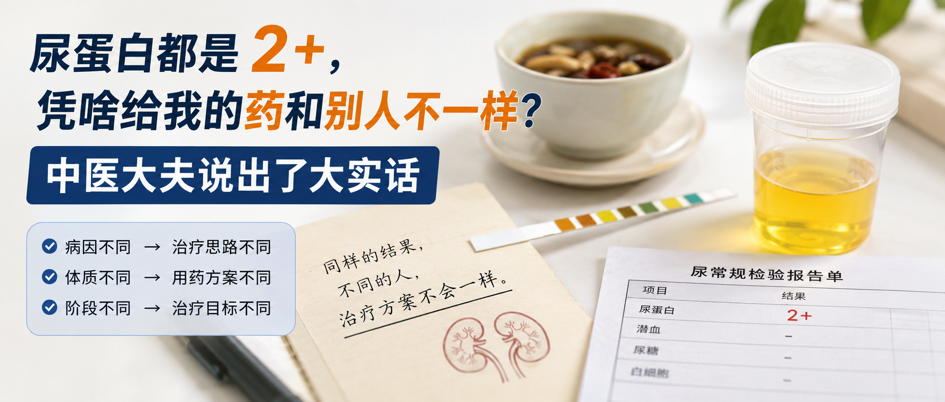 尿蛋白都是2+，凭啥给我的药和别人不一样？中医大夫说出了大实话
