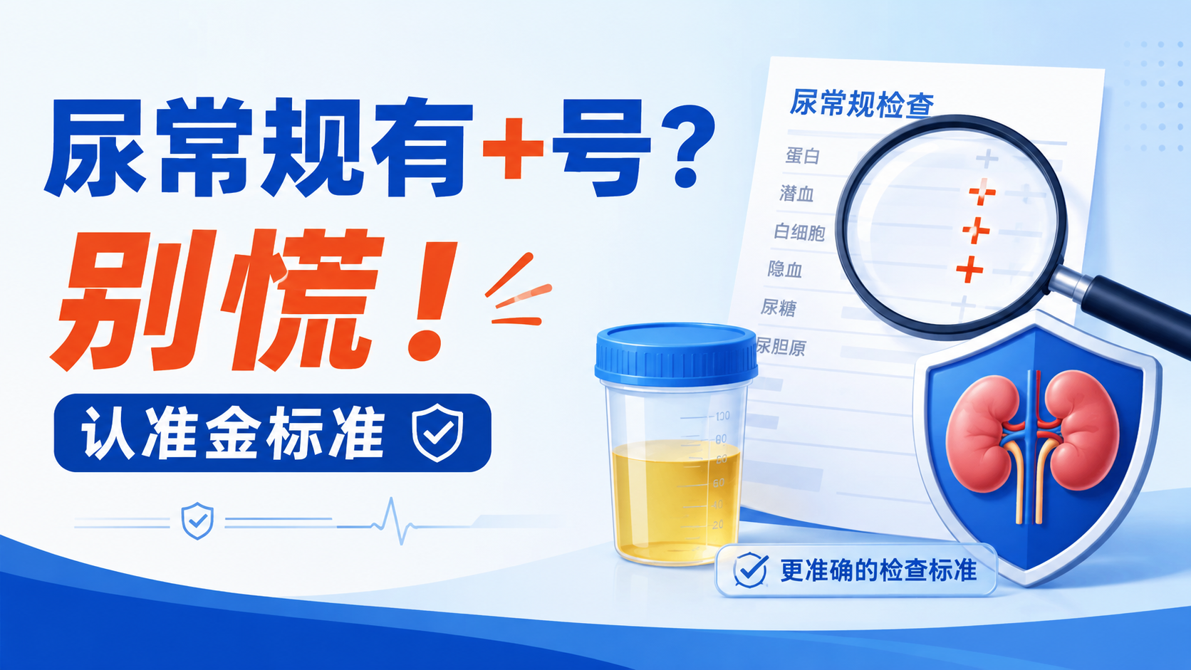 尿常规有加号（+）就是肾坏了？别慌！认准这个“金标准”，不花冤枉钱