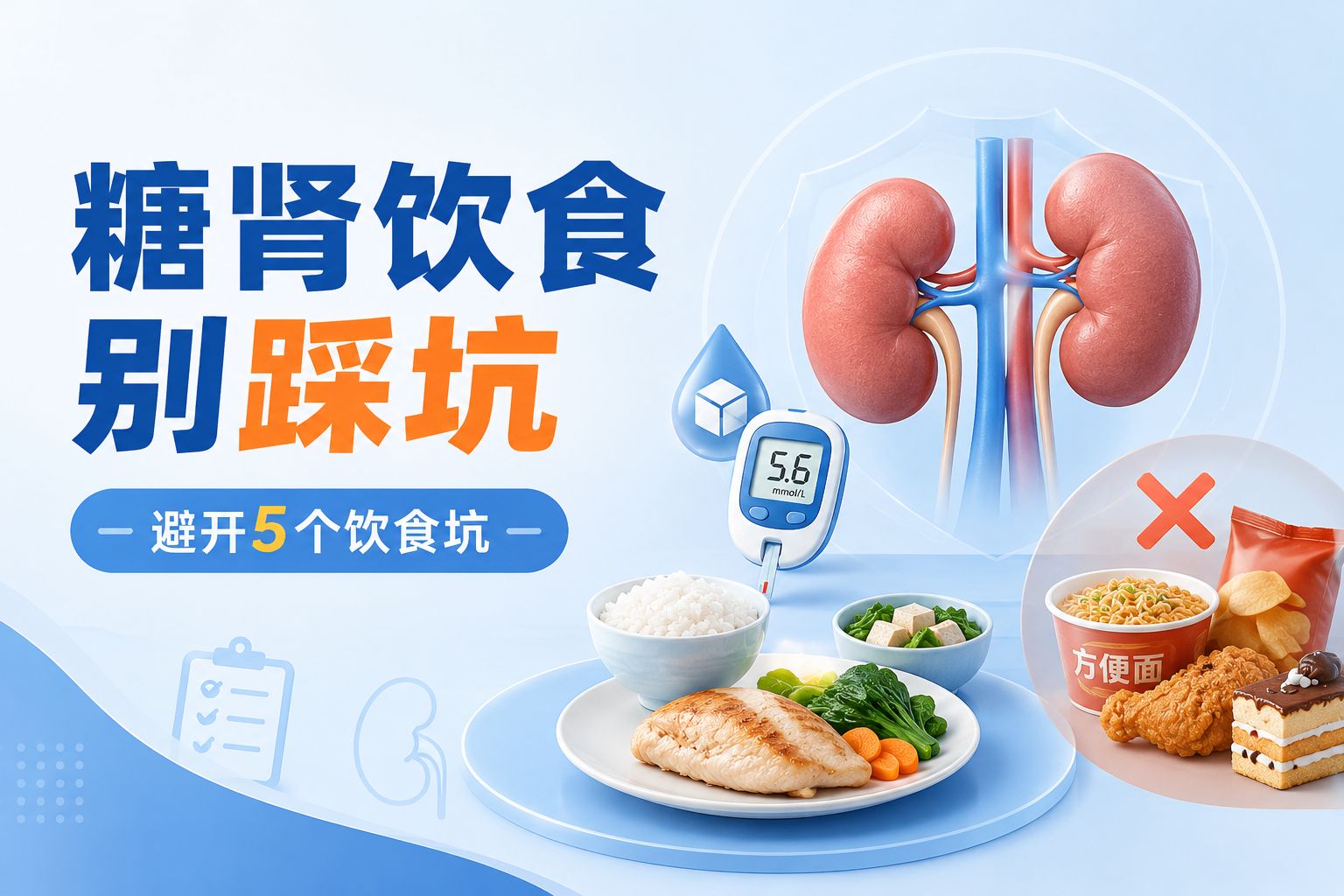 糖尿病并发肾病，连饭都不敢吃了？医生大实话：避开这5个饮食坑，少走弯路