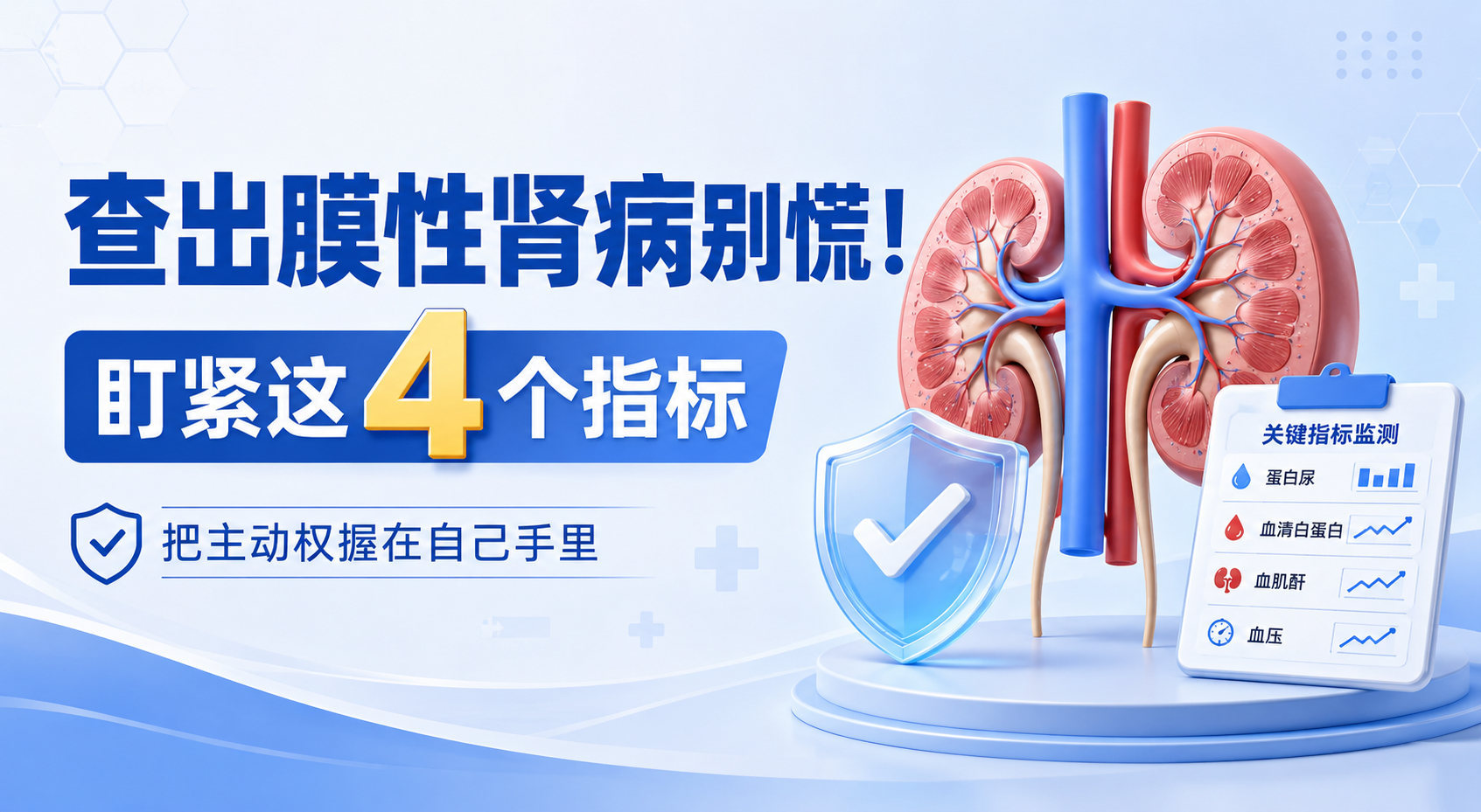 查出膜性肾病别慌！只要盯紧这4个“指标”，就能把主动权握在自己手里