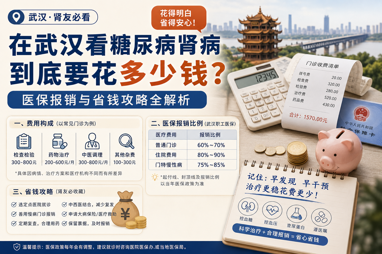 在武汉看糖尿病肾病到底要花多少钱？医保报销与省钱攻略，肾友必看！