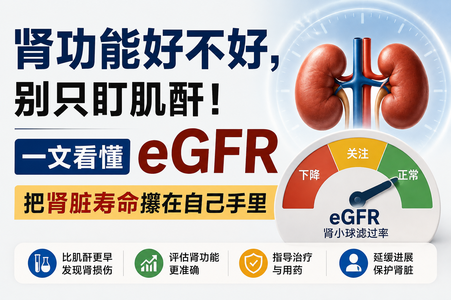 肾功能好不好，别只盯肌酐！一文看懂eGFR，把肾脏寿命攥在自己手里