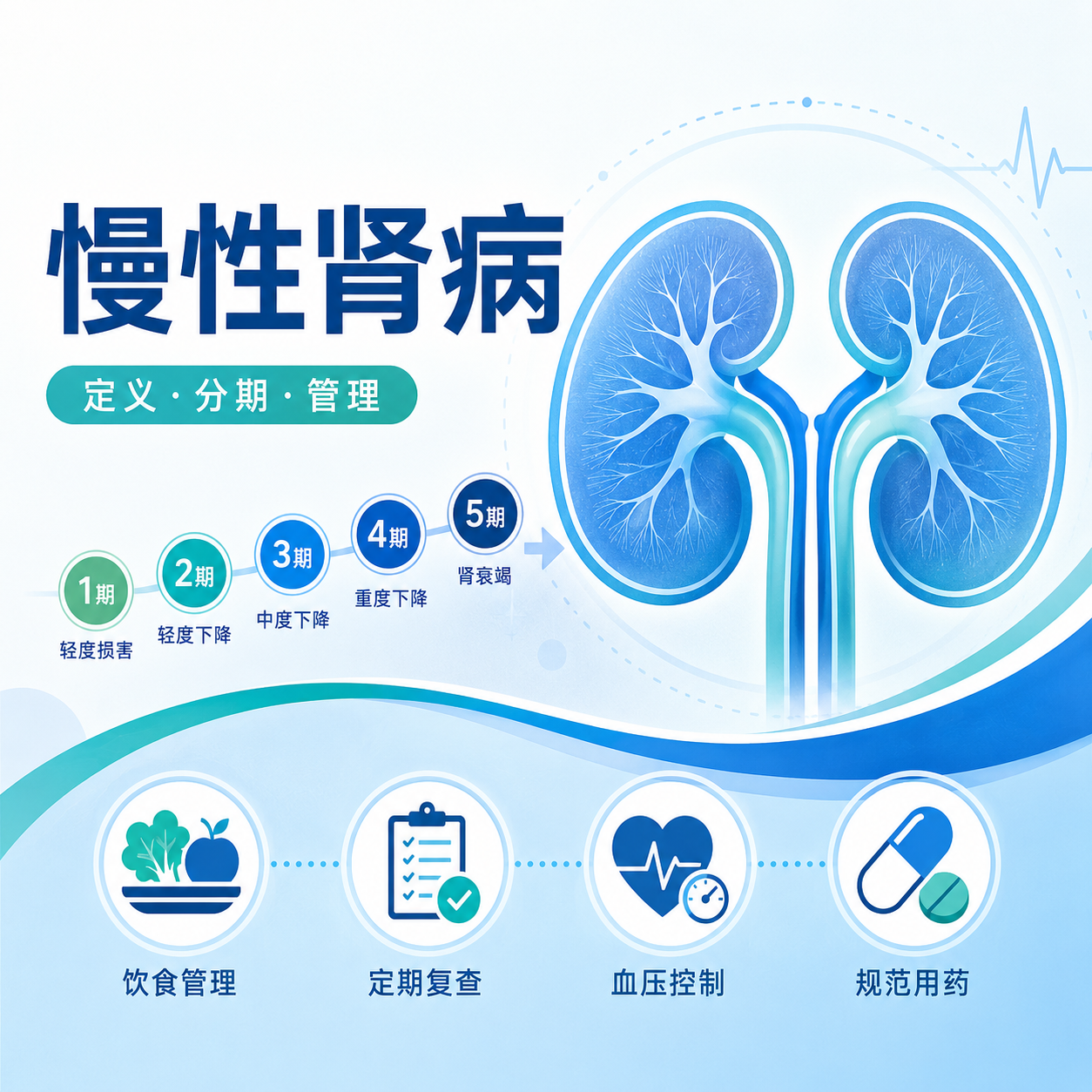 慢性肾病：定义、分期、常见病因与长期管理的系统解读