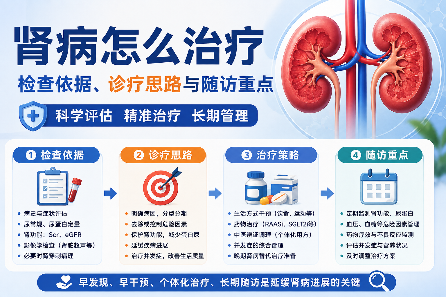 肾病怎么治疗：检查依据、诊疗思路与随访重点