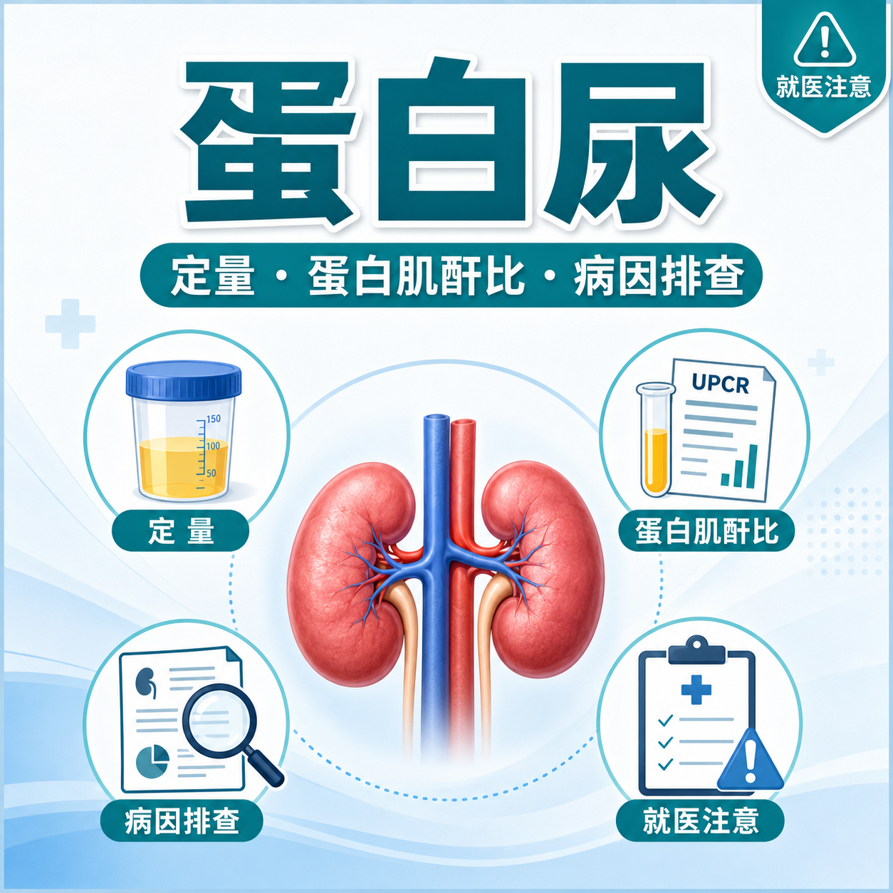 蛋白尿｜重点解读尿蛋白定量、尿蛋白肌酐比与病因排查，并说明就医注意事项