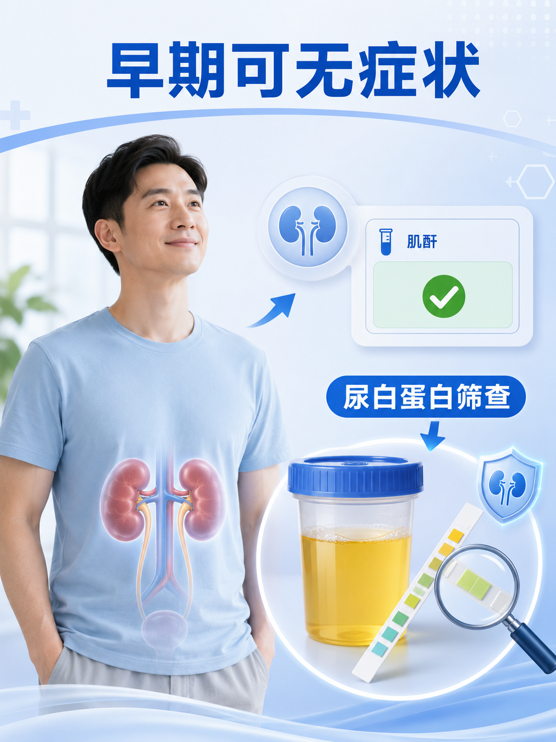 糖尿病肾病早期不一定有症状：肌酐正常，也别漏掉尿白蛋白筛查