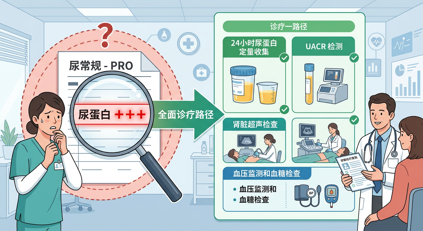 查出尿蛋白阳性怎么办？别只盯着化验单上的加号