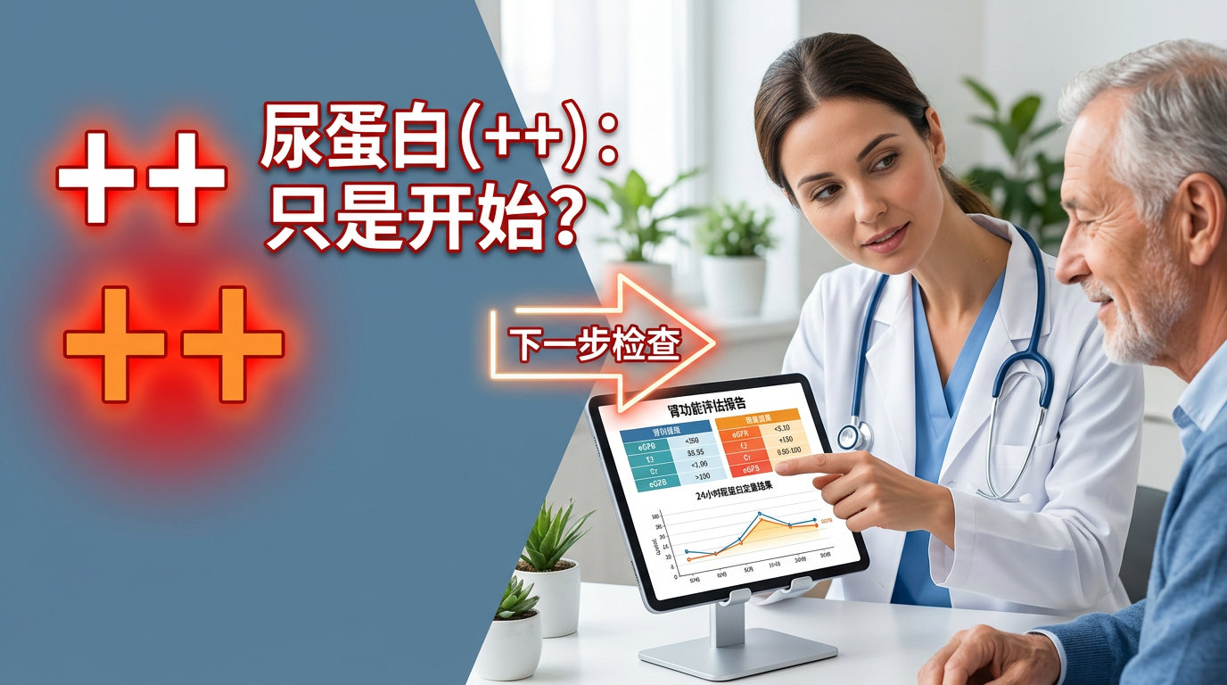 尿蛋白两个加严重吗？别只看“++”，下一步检查更重要