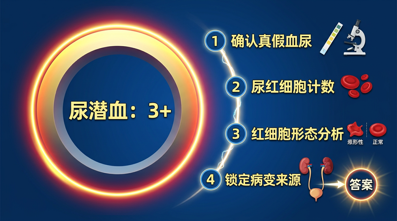 尿潜血3+怎么办？从确认血尿到寻找来源一步步看
