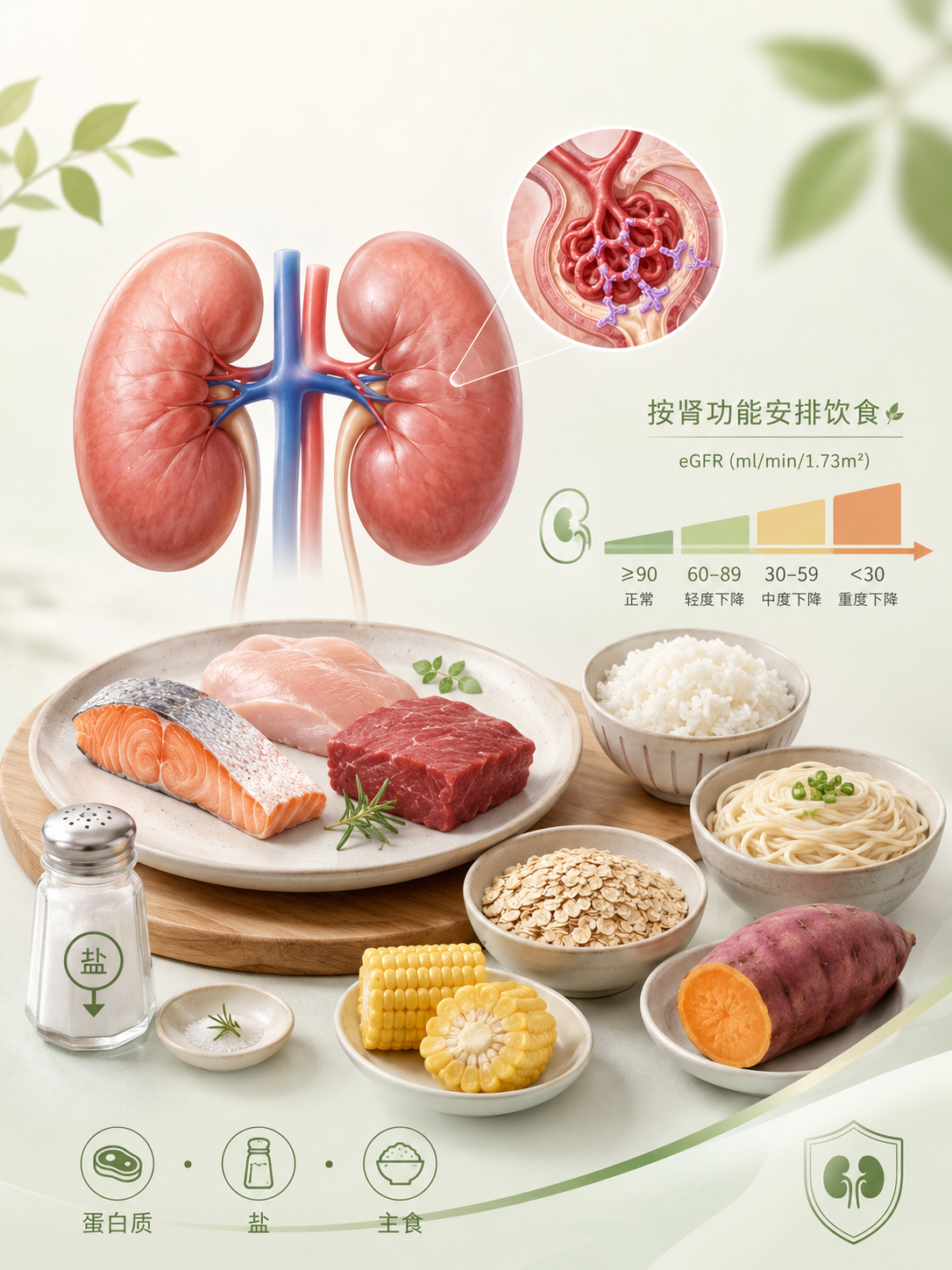IgA肾病能吃肉吗？蛋白质、盐和主食怎么安排，要结合肾功能判断
