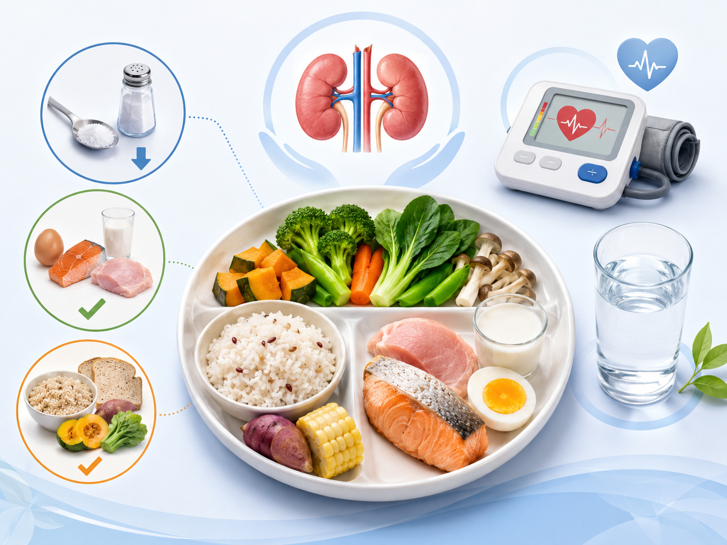 高血压肾病饮食注意事项：盐、蛋白质、能量怎么吃才更合理