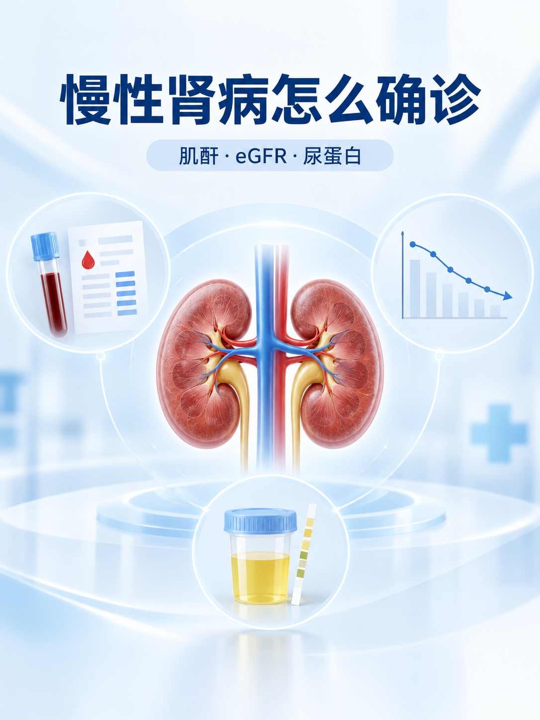 慢性肾病怎么确诊？肌酐、eGFR、尿蛋白到底怎么看