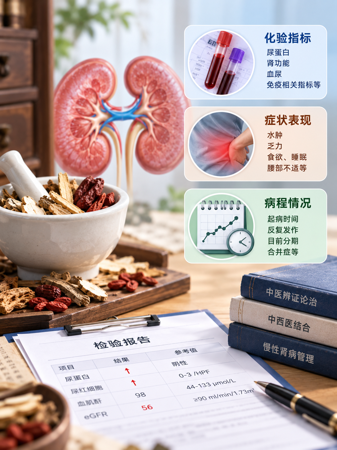 慢性肾炎中医调理看什么？化验指标、症状和病程要一起评估