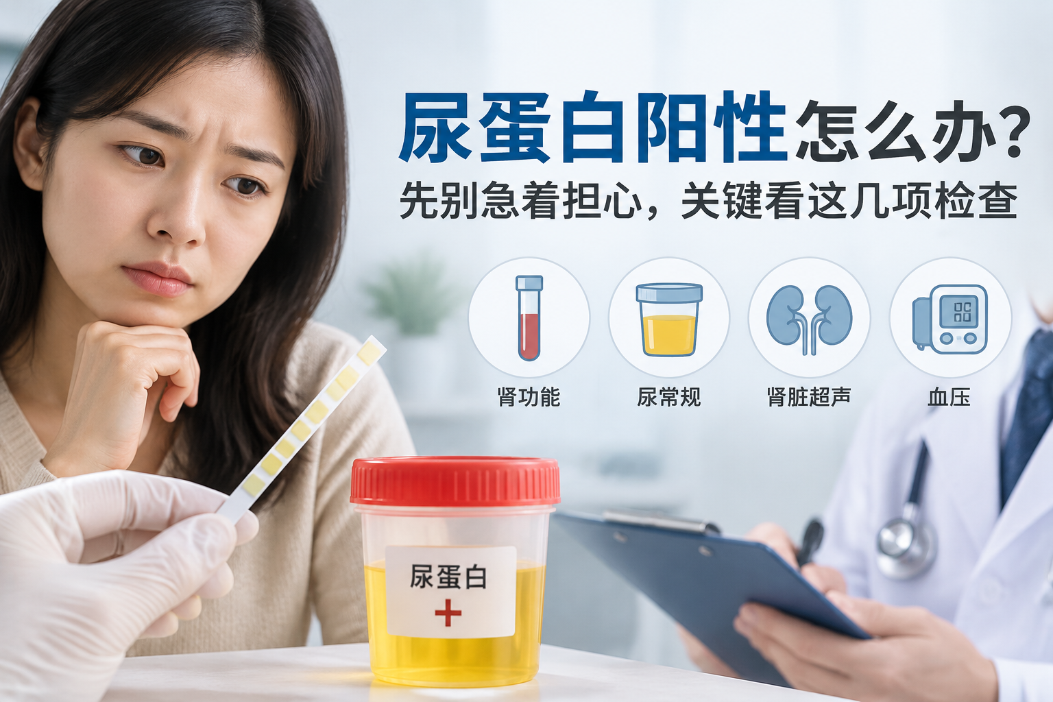 尿蛋白阳性怎么办？先别急着担心，关键看这几项检查