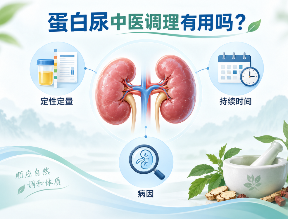 蛋白尿中医调理有用吗？先看清定性定量、持续时间和病因