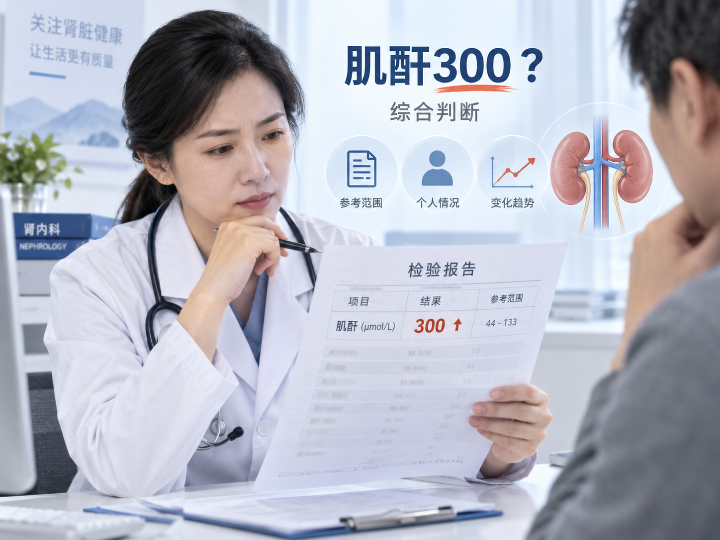 肌酐300严重吗？别只看数字，先了解参考范围、个人情况和变化趋势
