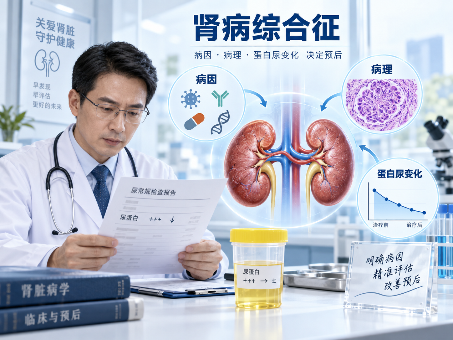 肾病综合征能治好吗？先看病因、病理和治疗后的蛋白尿变化