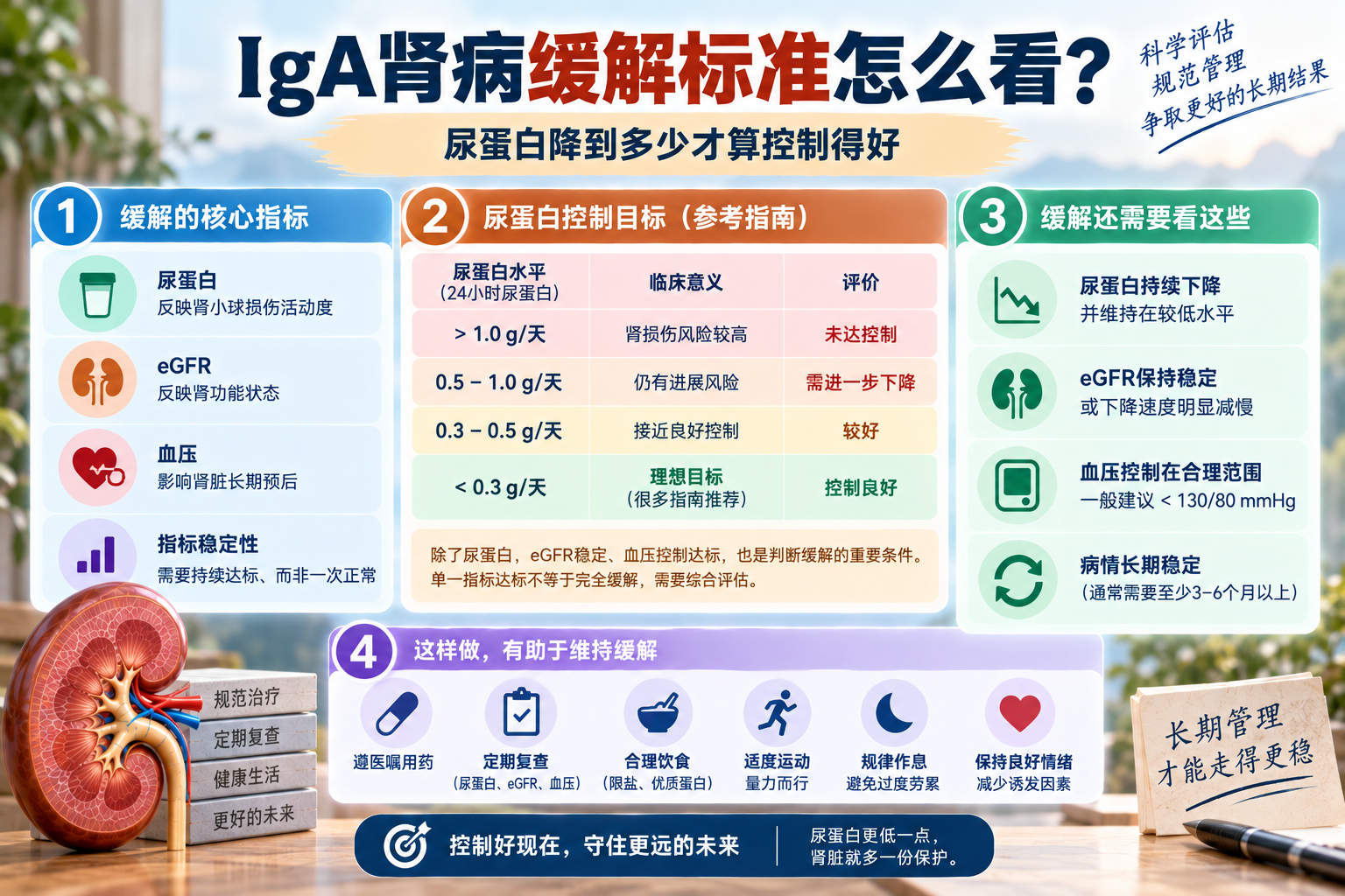 IgA肾病缓解标准怎么看？尿蛋白降到多少才算控制得好