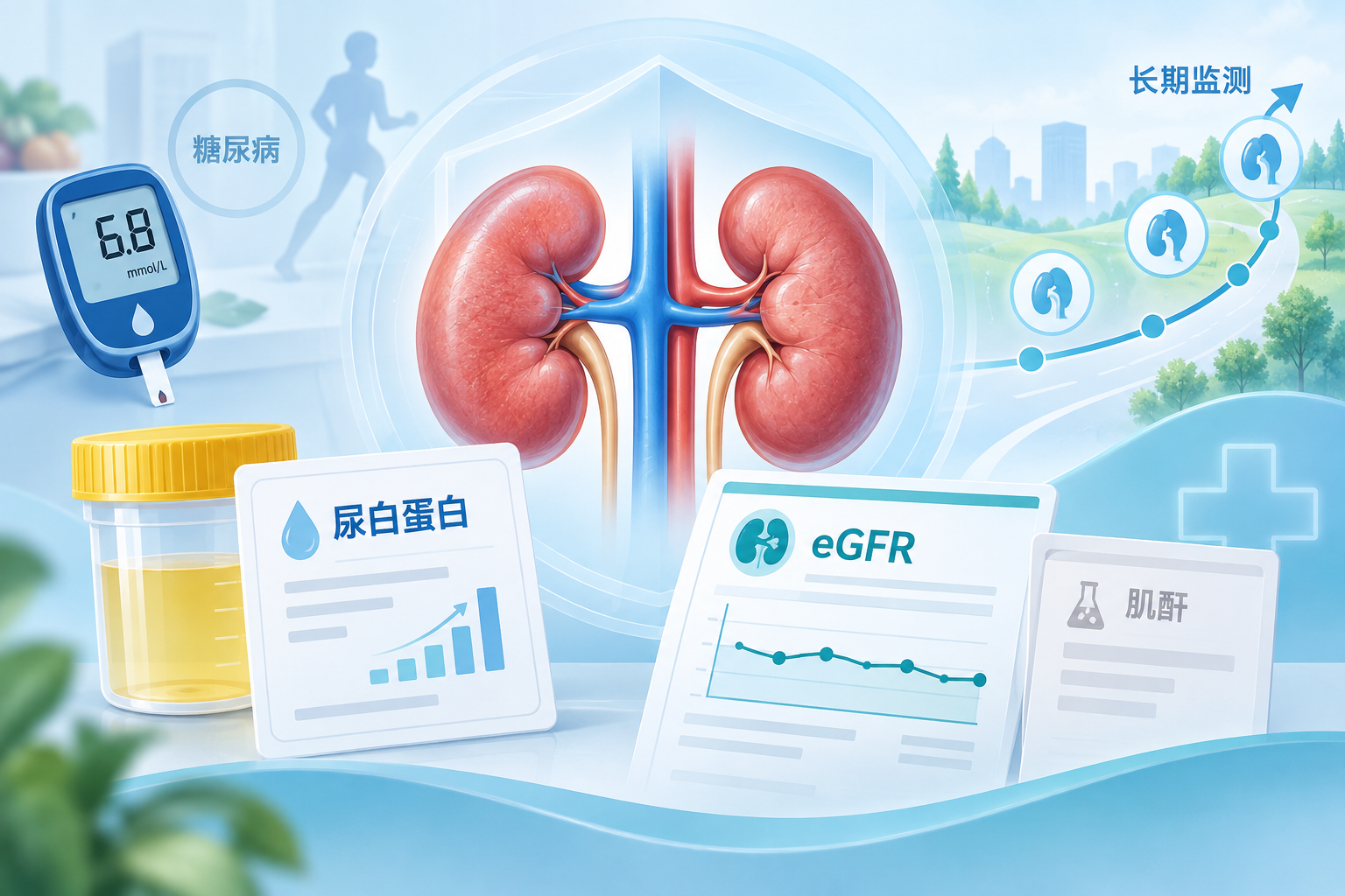 糖尿病肾病检查不只是查肌酐：尿白蛋白和eGFR更要长期看