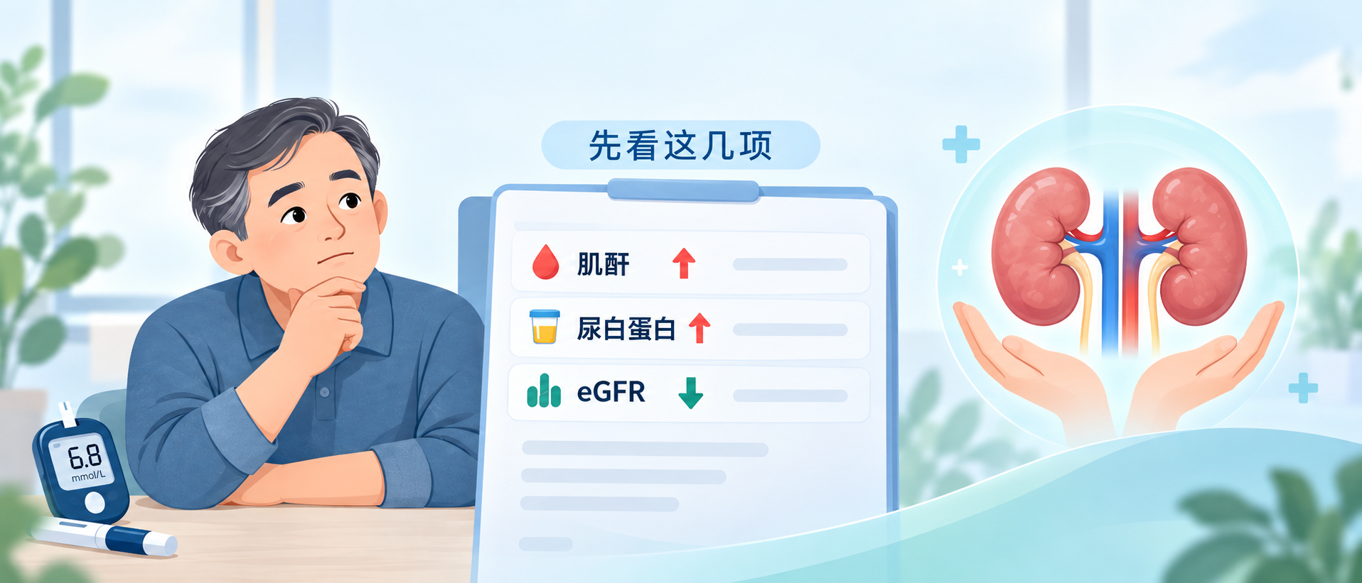 糖尿病患者肌酐升高，就是肾病加重了吗？先看这几项检查