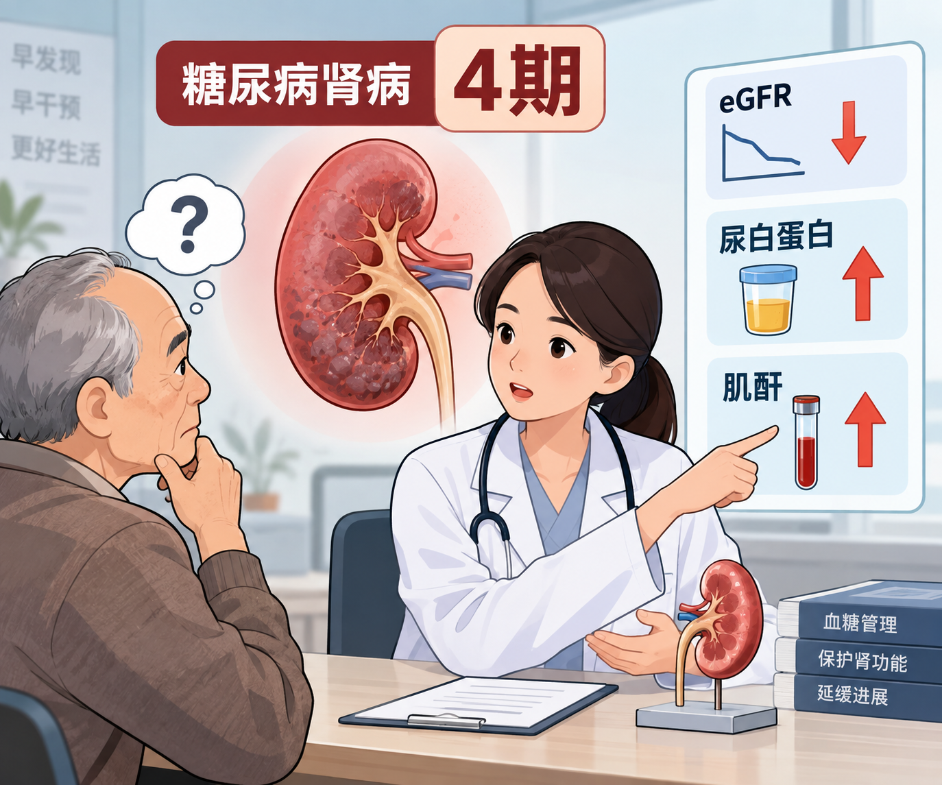 糖尿病肾病到了4期意味着什么？eGFR、尿白蛋白和肌酐要这样看