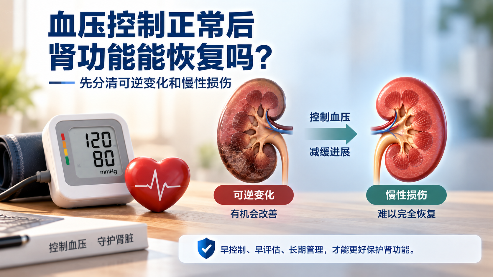 血压控制正常后肾功能能恢复吗？先分清可逆变化和慢性损伤