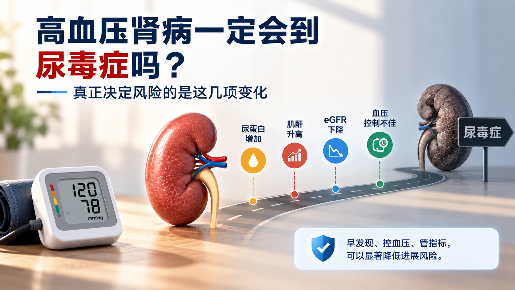 高血压肾病一定会到尿毒症吗？真正决定风险的是这几项变化