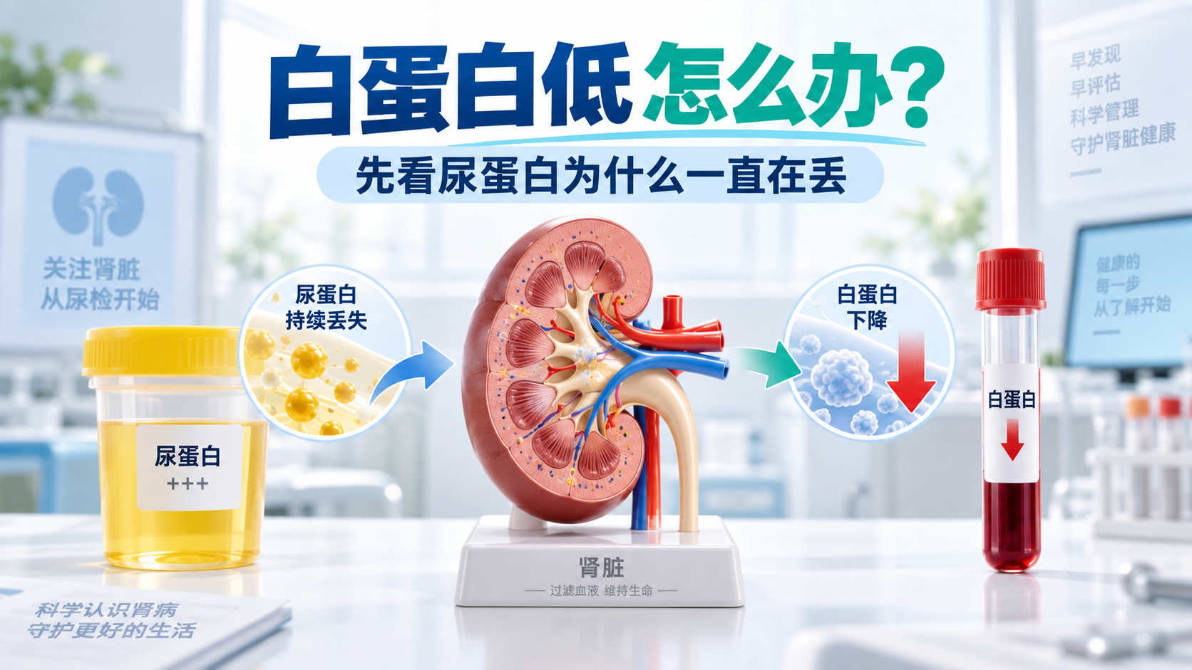肾病综合征白蛋白低怎么办？先看尿蛋白为什么一直在丢