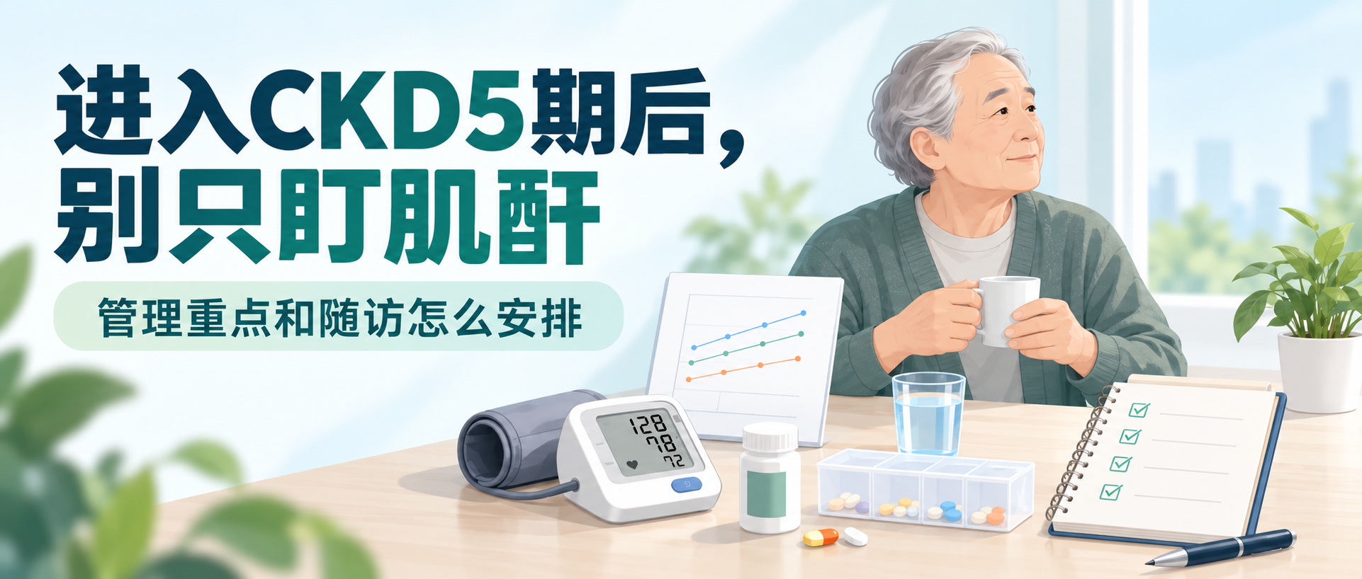进入CKD5期后，别只盯肌酐：管理重点和随访怎么安排