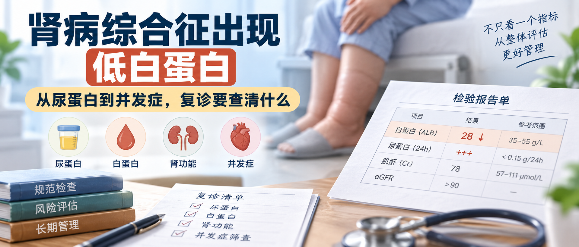 肾病综合征出现低白蛋白：从尿蛋白到并发症，复诊要查清什么