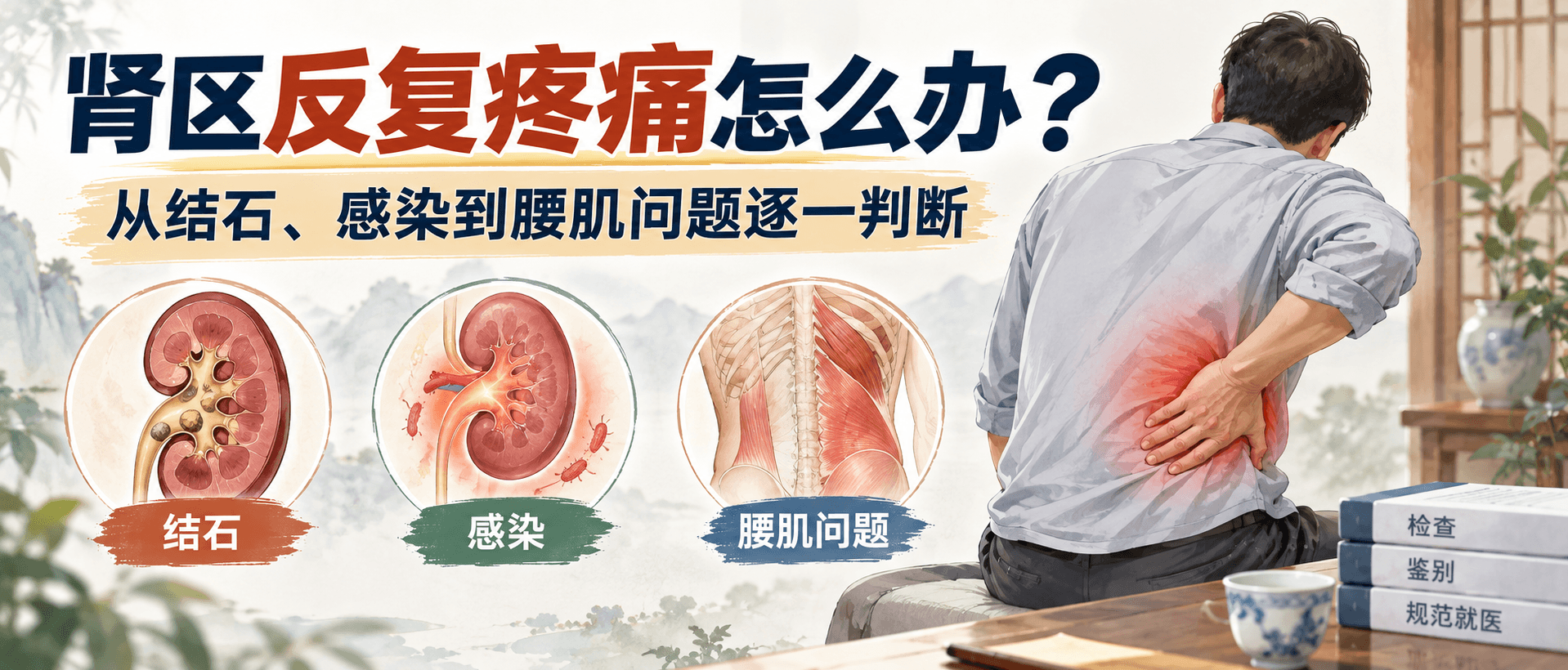 肾区反复疼痛怎么办？从结石、感染到腰肌问题逐一判断